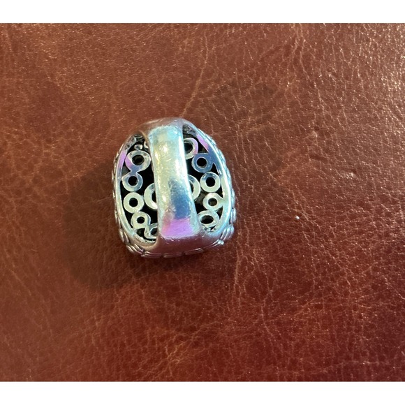 John Hardy Statement Ring Sterling Silver 925 Dot Textured - Picture 7 of 11